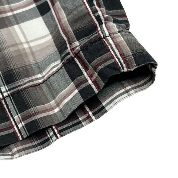 Hurley gray and purple plaid shorts size 36 - Picture 4 of 15